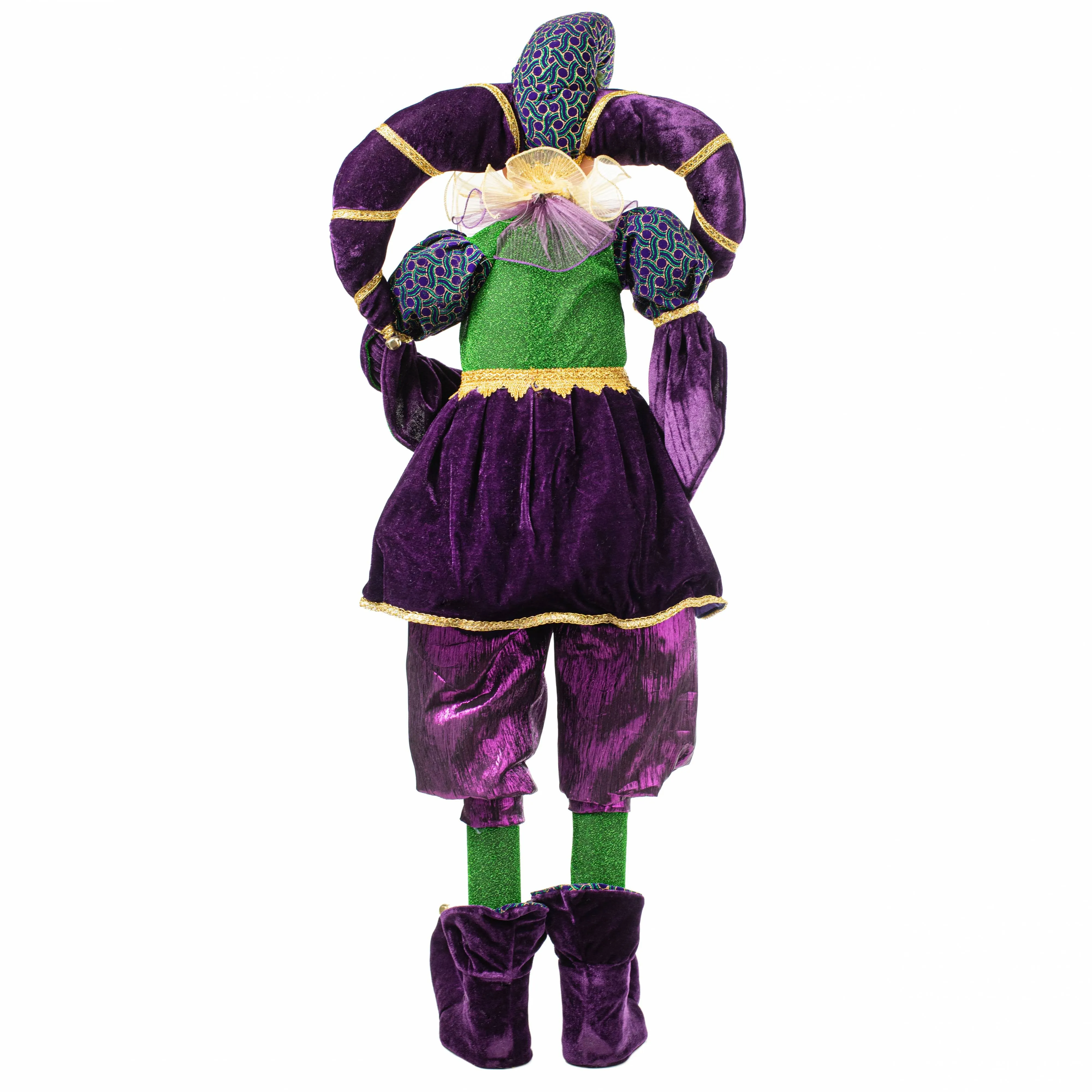48" Standing Mardi Gras Jester Doll
