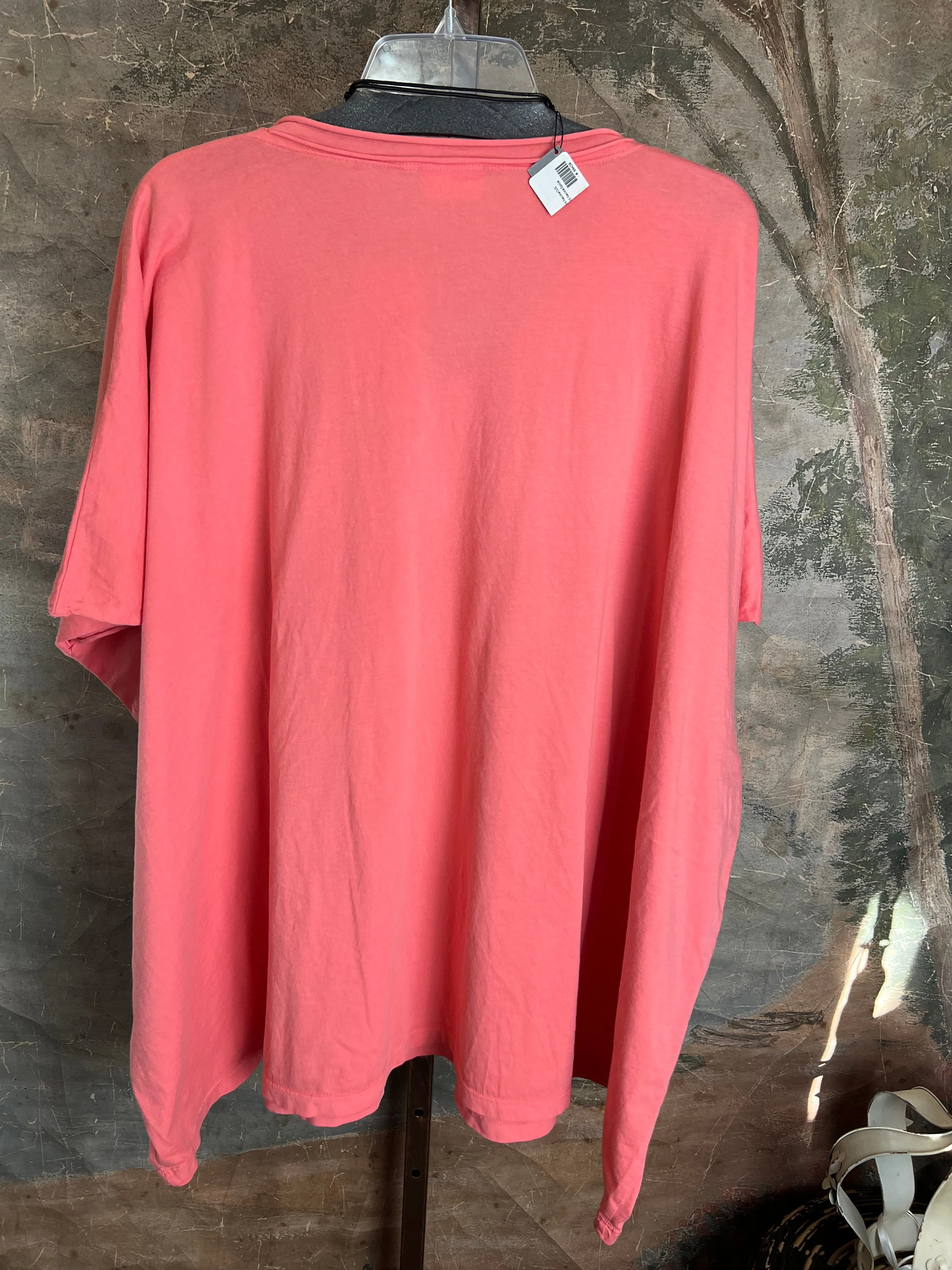 8715 Solid V-Elbow Tunic Tshirt-Camelia