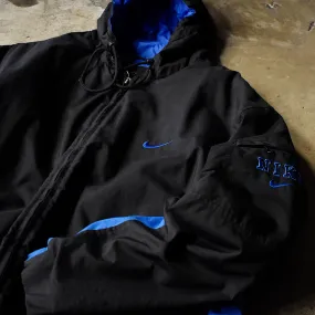 90's～ NIKE フード付き 中綿入り ナイロンジャケット 231222