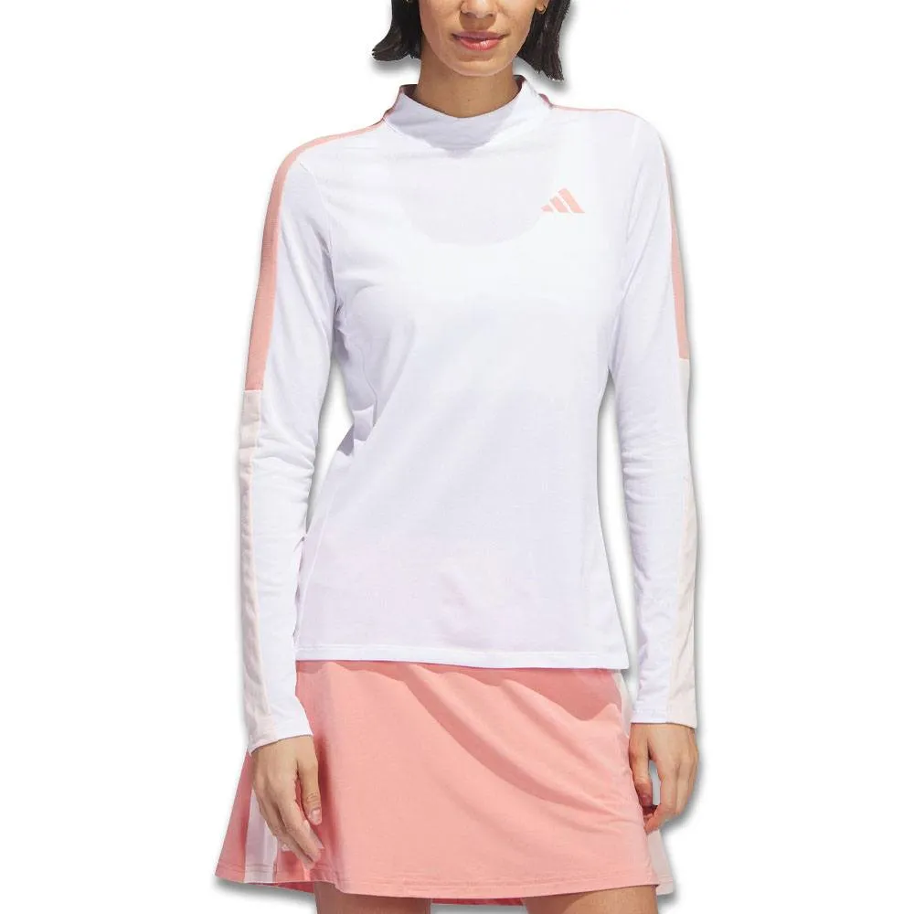 Adidas Longsleeve Golf Mock White - 23 Women