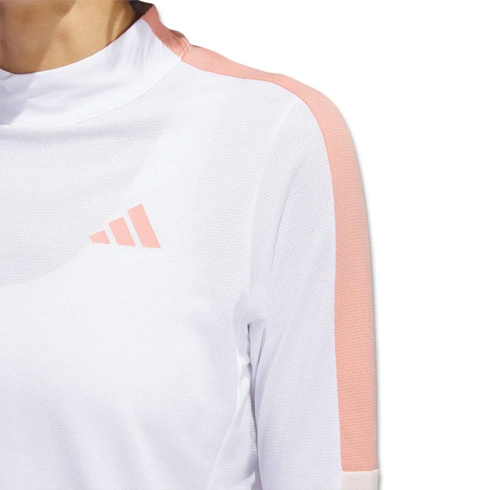 Adidas Longsleeve Golf Mock White - 23 Women