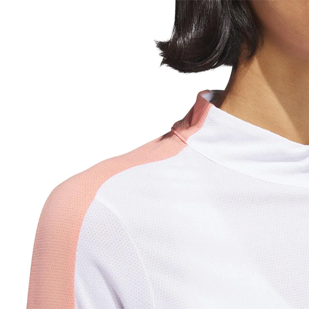 Adidas Longsleeve Golf Mock White - 23 Women