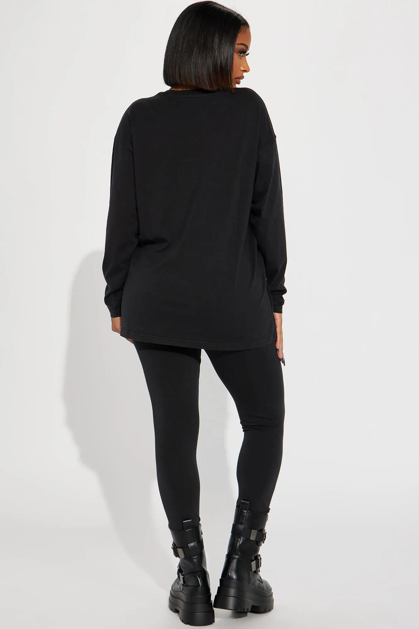 Area Codes Vintage Wash Legging Set - Black