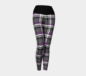 Asexual Plaid Yoga Leggings