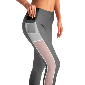 Athletic Apparatus Grey 2 WL V1 Mesh Pocket Legging