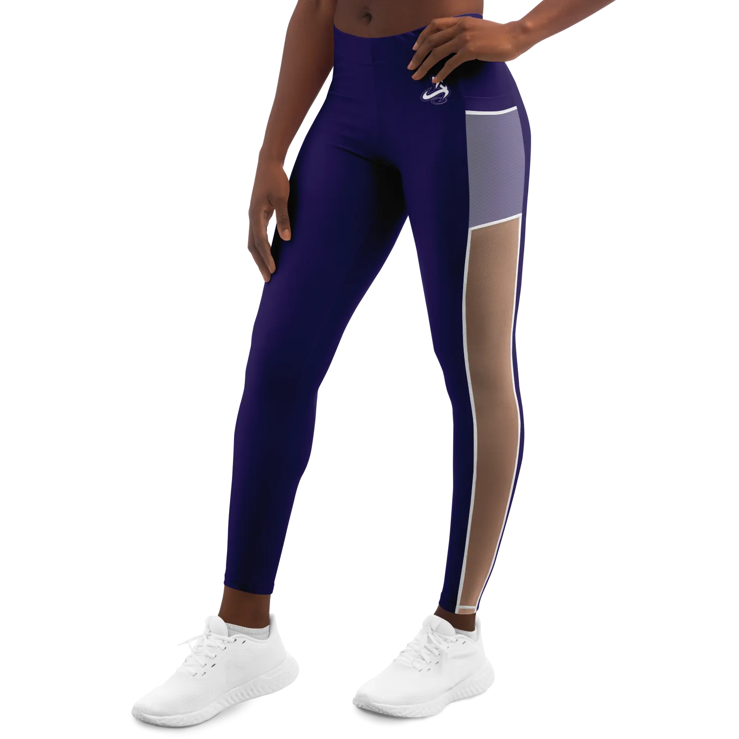 ATHLETIC APPARATUS NAVY WL V1 MESH POCKET LEGGING