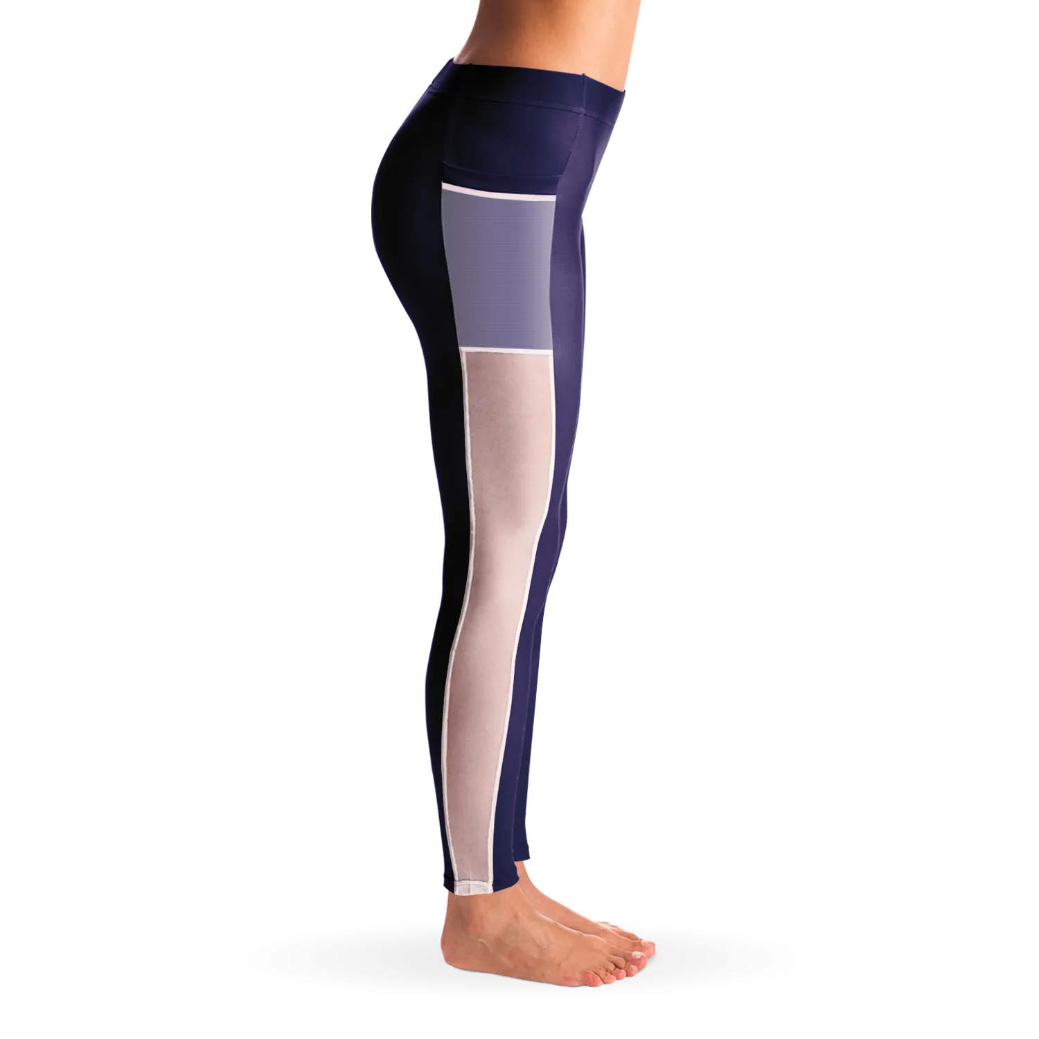 ATHLETIC APPARATUS NAVY WL V1 MESH POCKET LEGGING
