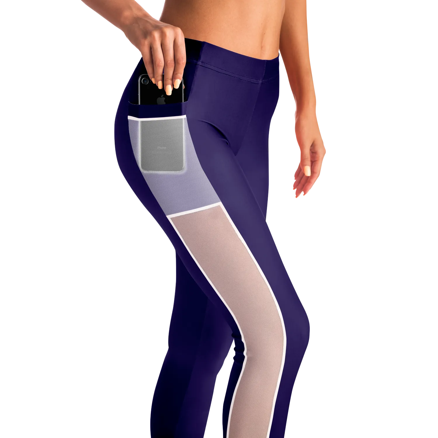 ATHLETIC APPARATUS NAVY WL V1 MESH POCKET LEGGING