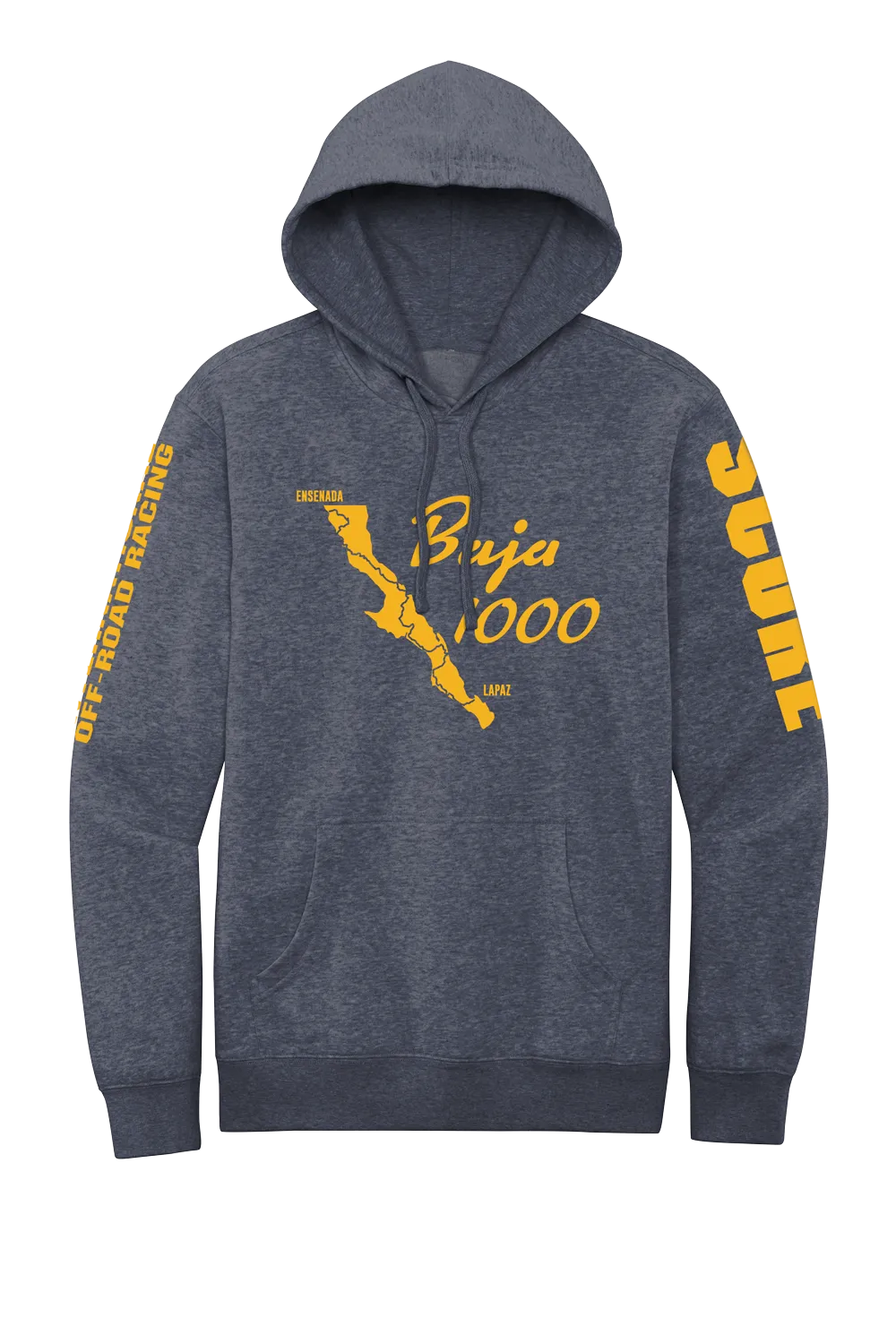 Baja Gold - Baja 1000 Course Map Hoodie