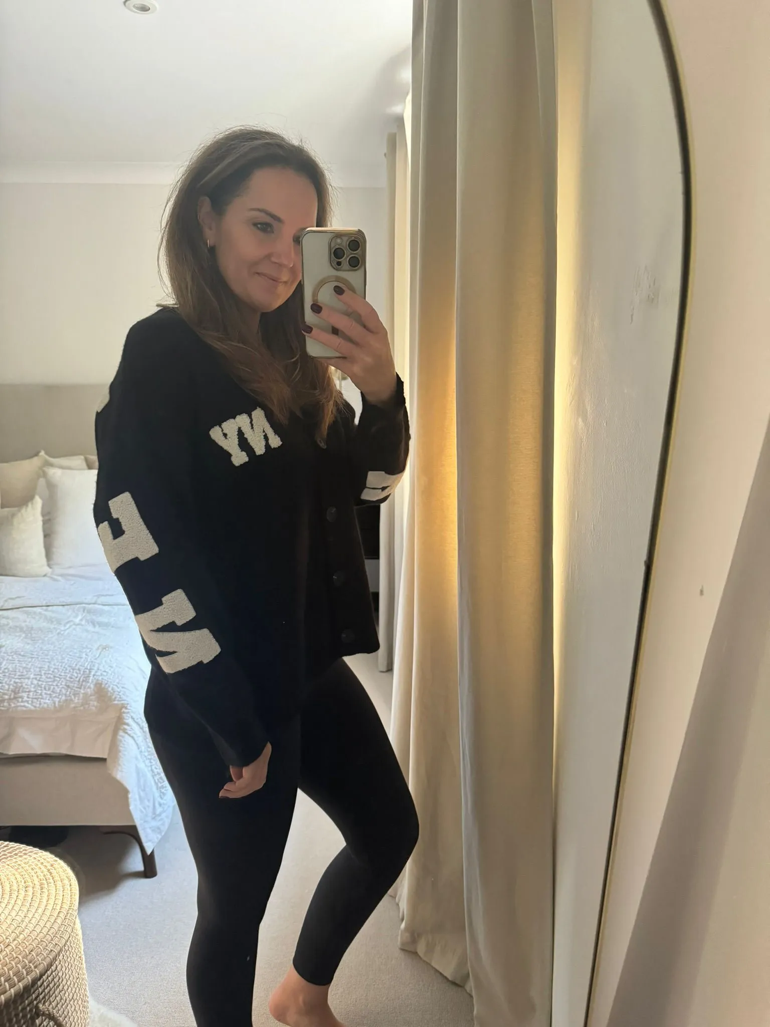 Black New York Knit Cardigan