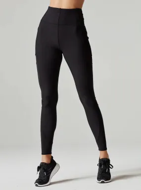 Blanc Noir Directional Rib Legging - Black
