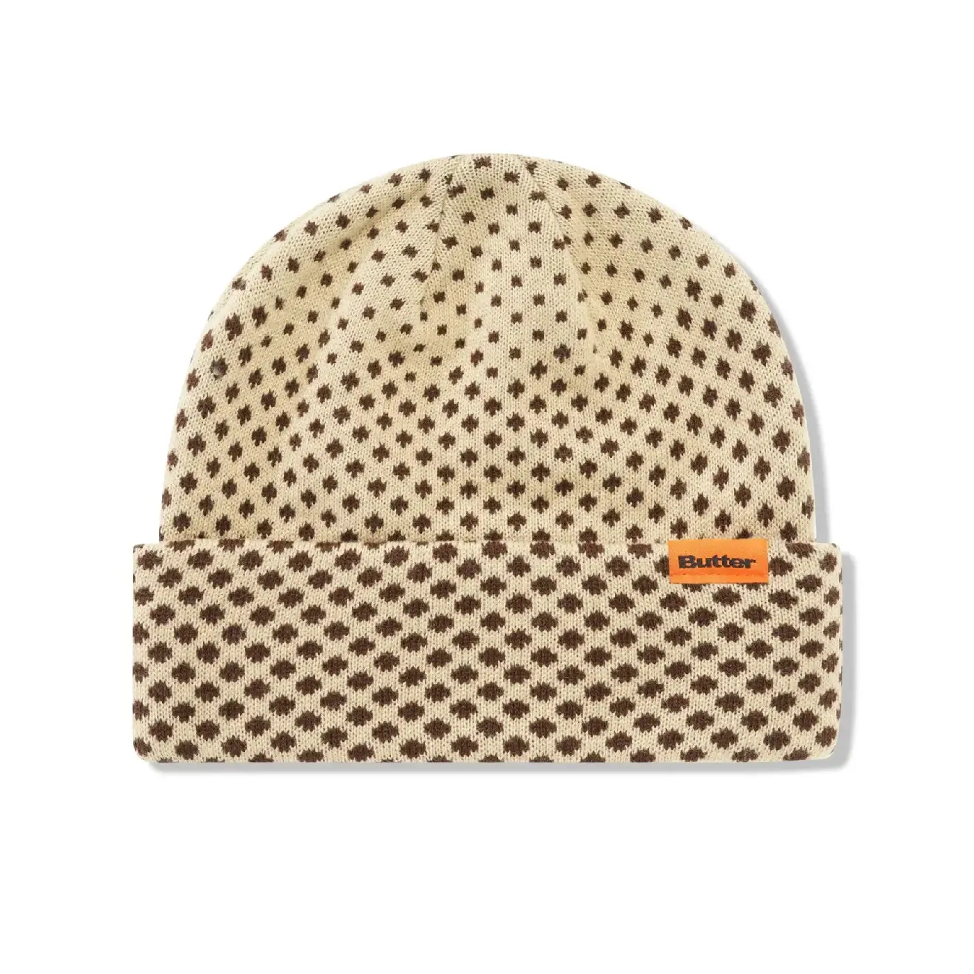 Butter Goods Halftone Cuff Beanie - Brown