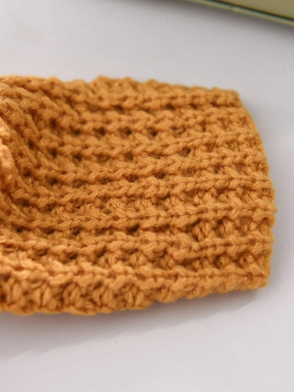 Buttoned Mustard Wrap Turtleneck Shift Sweater