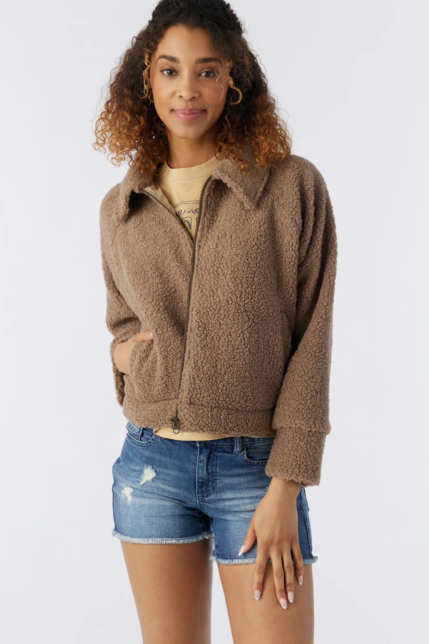 CATARINA PILE FLEECE JACKET