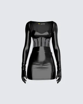 Cecilia Black Dress & Shrug
