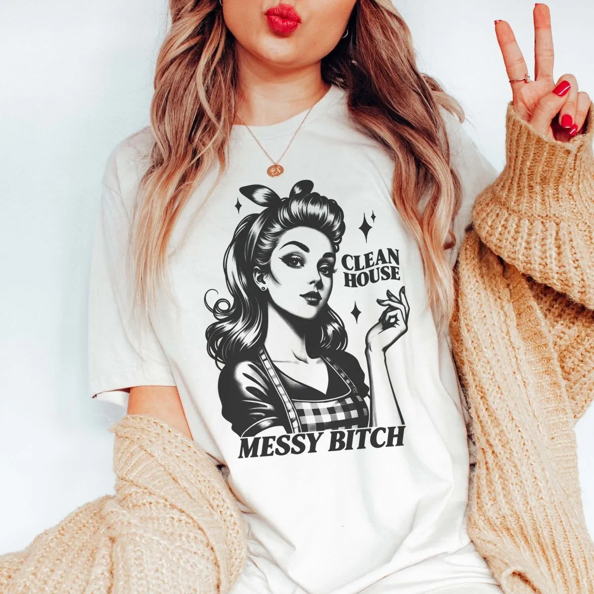Clean House Messy Bitch Graphic Tee