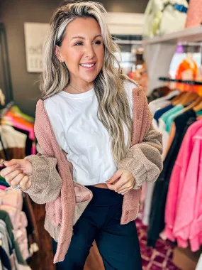 Cocoa Raglan Sleeve Fleece Jacket