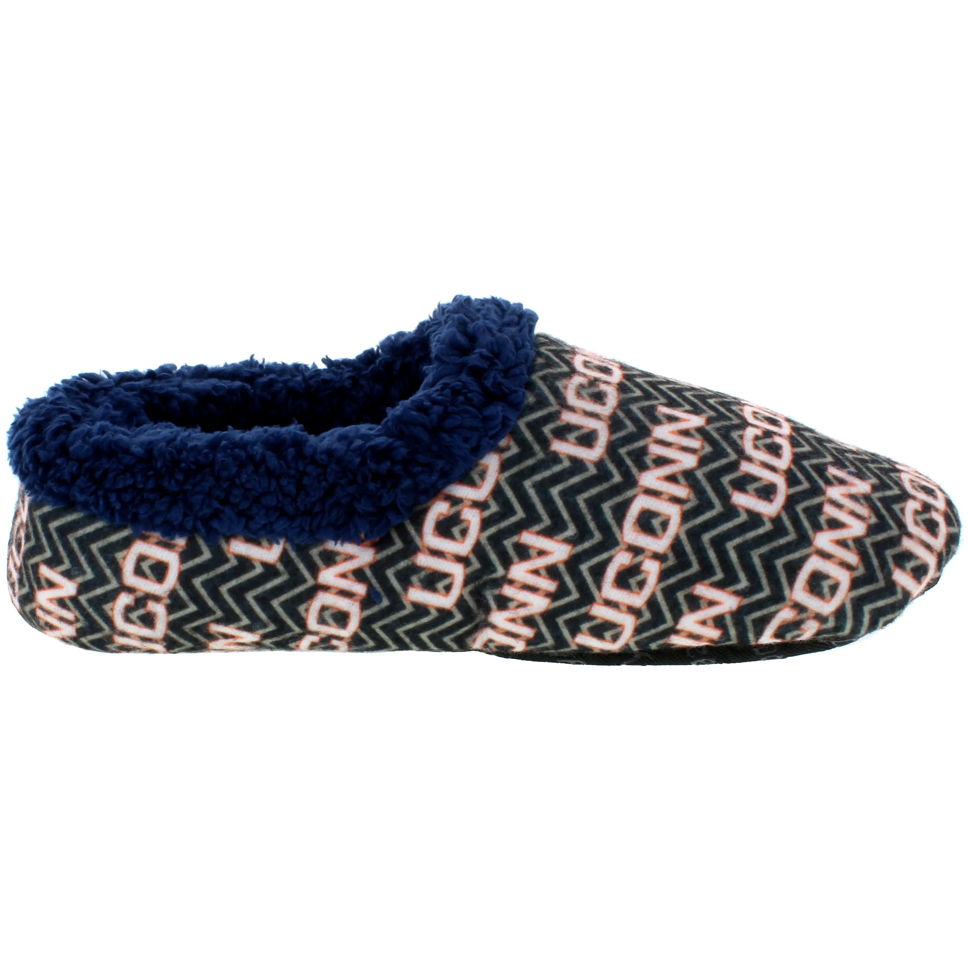 Connecticut Huskies Chevron Slip On Slippers