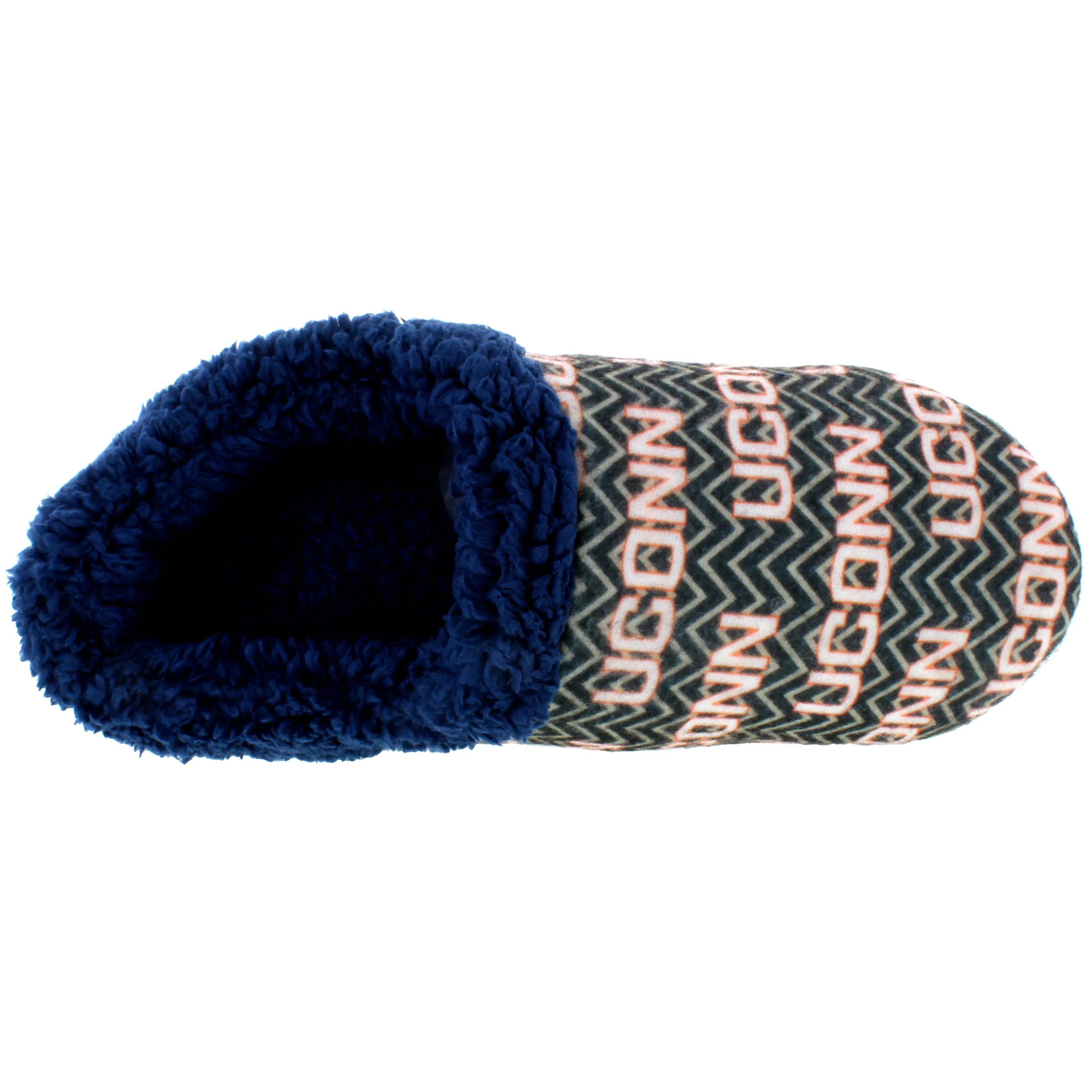 Connecticut Huskies Chevron Slip On Slippers