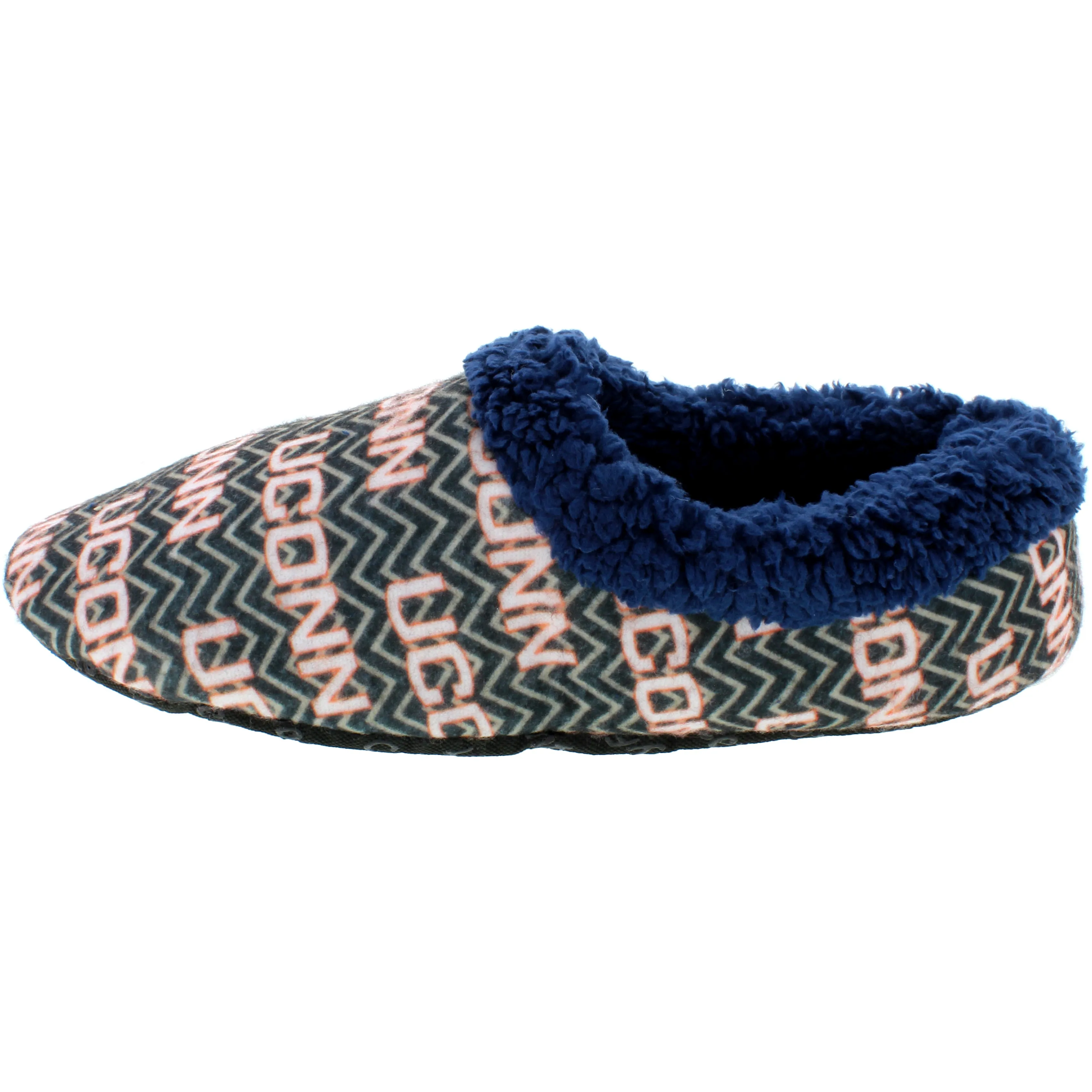 Connecticut Huskies Chevron Slip On Slippers