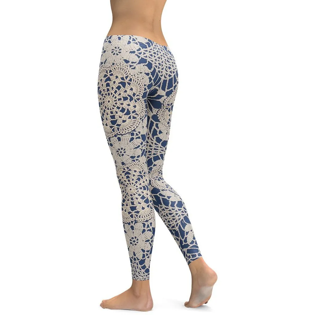 Crochet Print Leggings