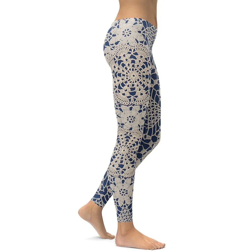 Crochet Print Leggings