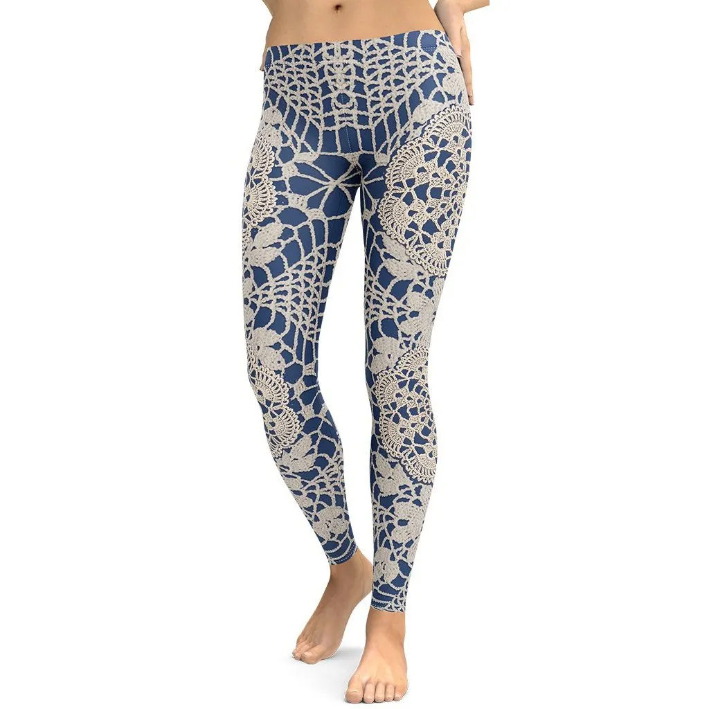 Crochet Print Leggings