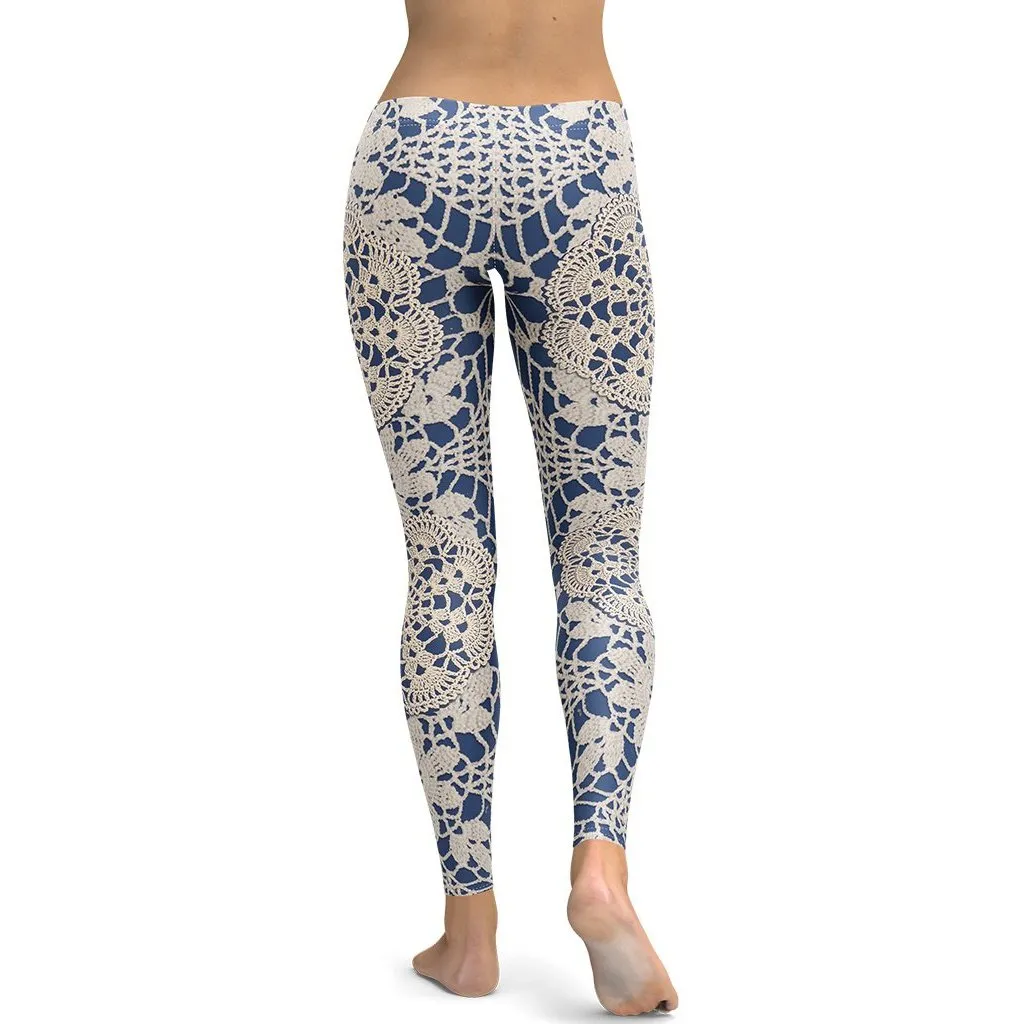 Crochet Print Leggings
