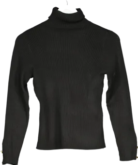 Cupshe Black Knitted Turtleneck Cardigan UK S