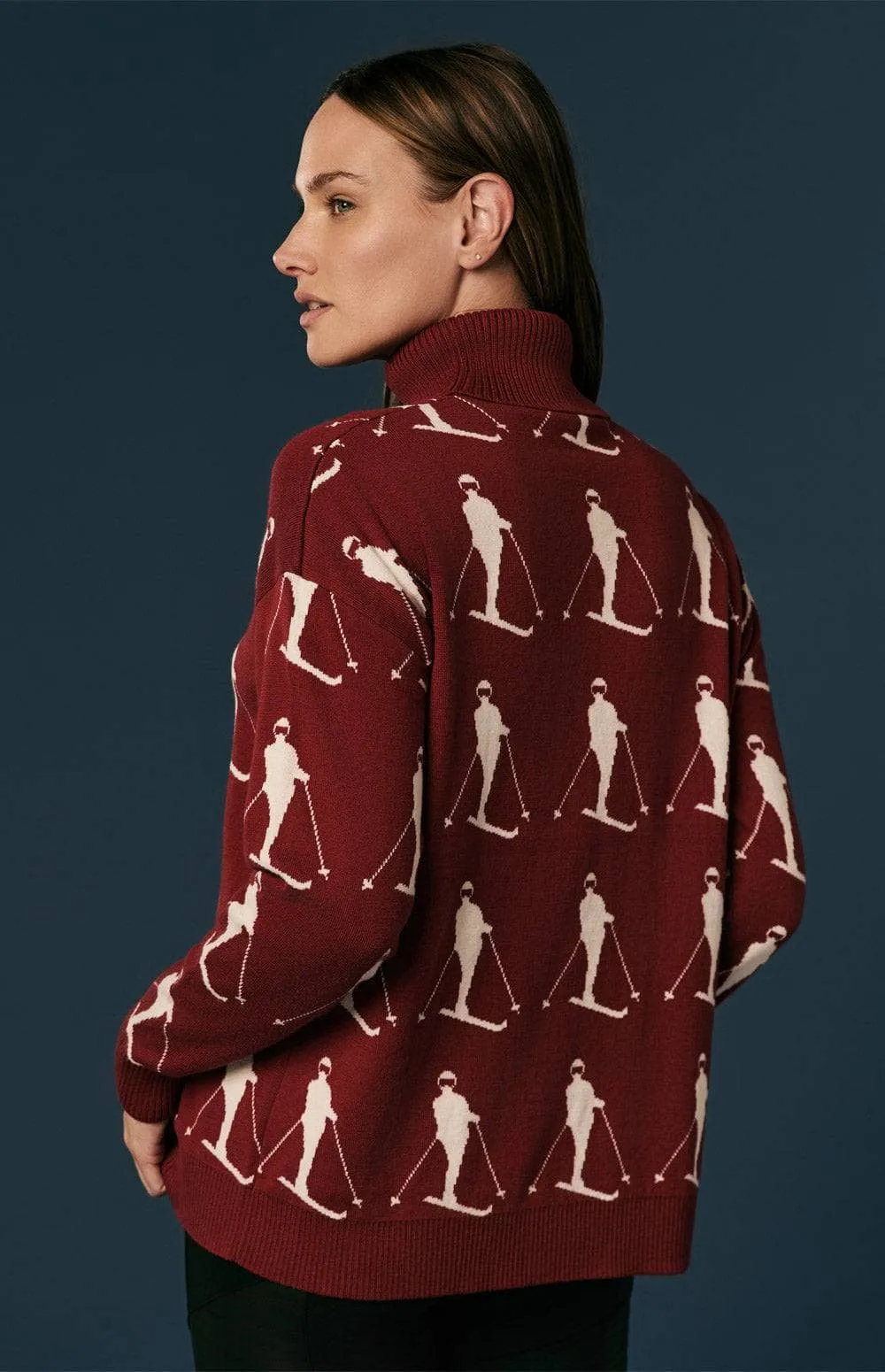 Dani Vintage Sweater | Deep Red