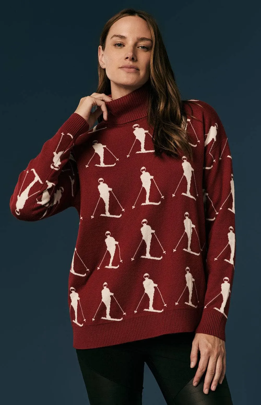 Dani Vintage Sweater | Deep Red