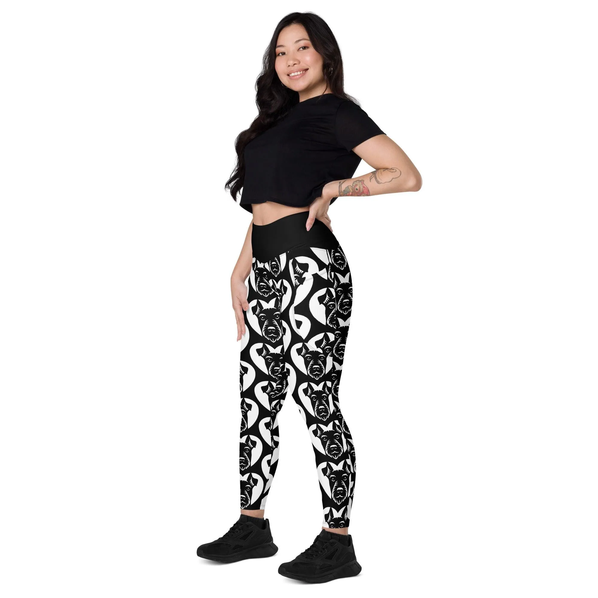 DOG BREED LEGGINGS with pockets - JAGD TERRIER - HERTTAHOUND