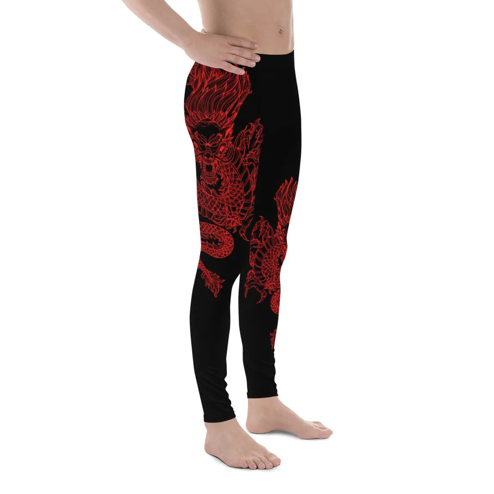 Double Red Dragon Men's Leggings