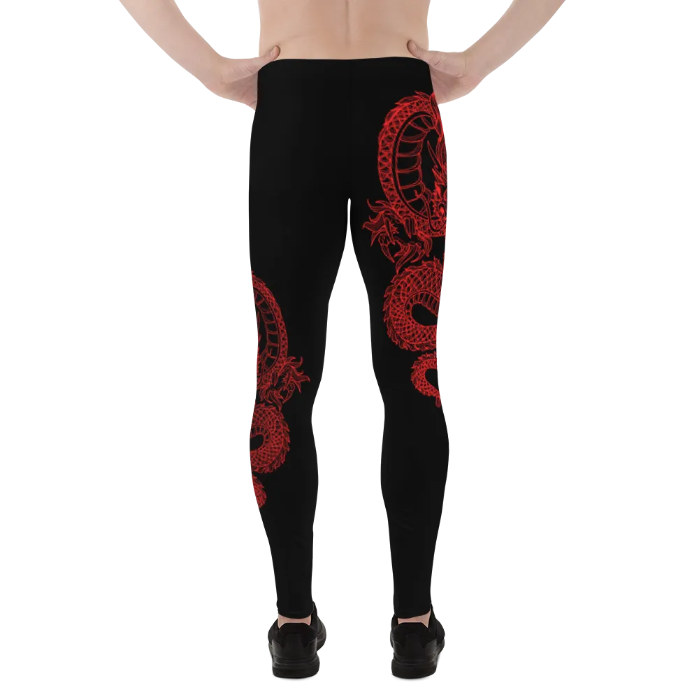 Double Red Dragon Men's Leggings
