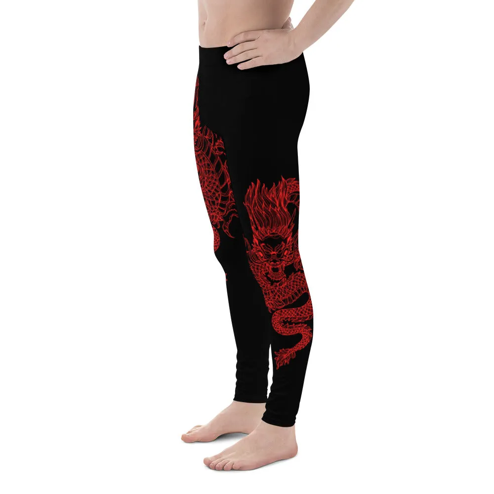 Double Red Dragon Men's Leggings