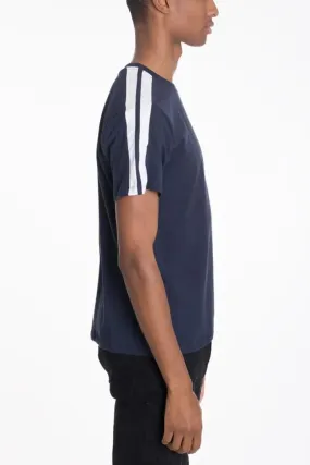 Dual Stripe Short Sleeve Tee - Stylish Men's T-Shirt