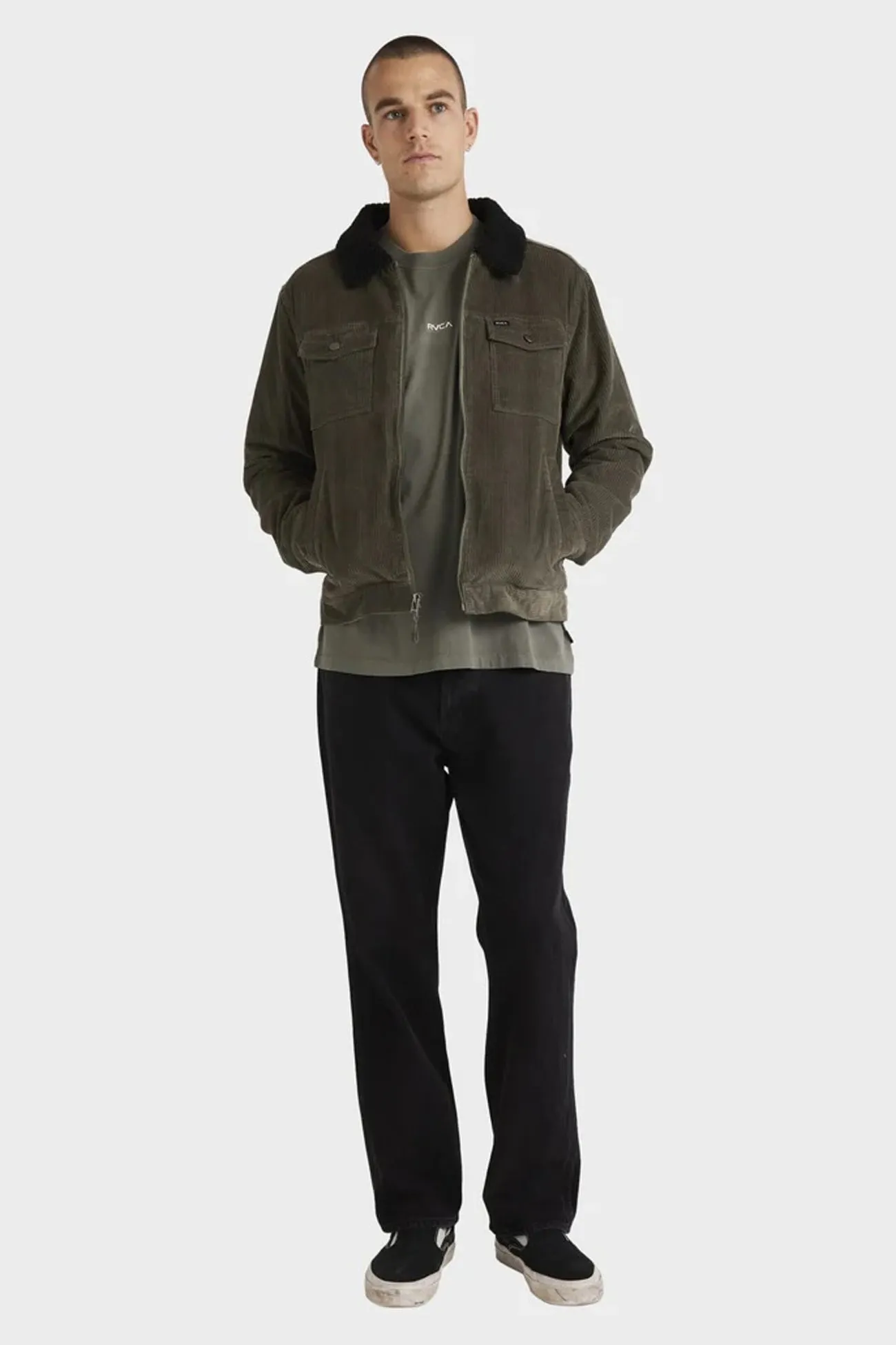 Easy Trucker Sherpa Jacket Olive
