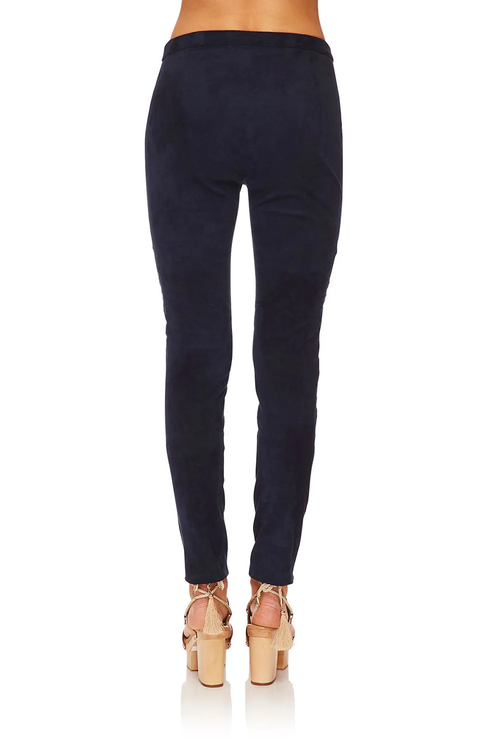 ELASTIC WAISTBAND SUEDE LEGGING FOR THE FANS