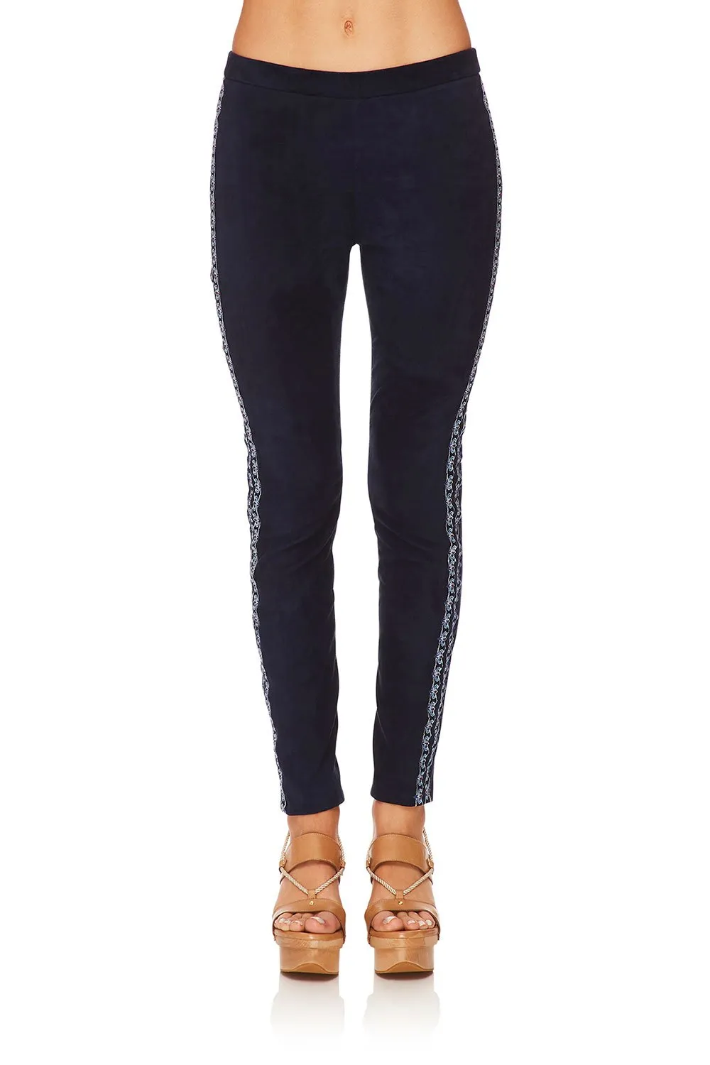 ELASTIC WAISTBAND SUEDE LEGGING FOR THE FANS