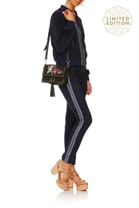 ELASTIC WAISTBAND SUEDE LEGGING FOR THE FANS