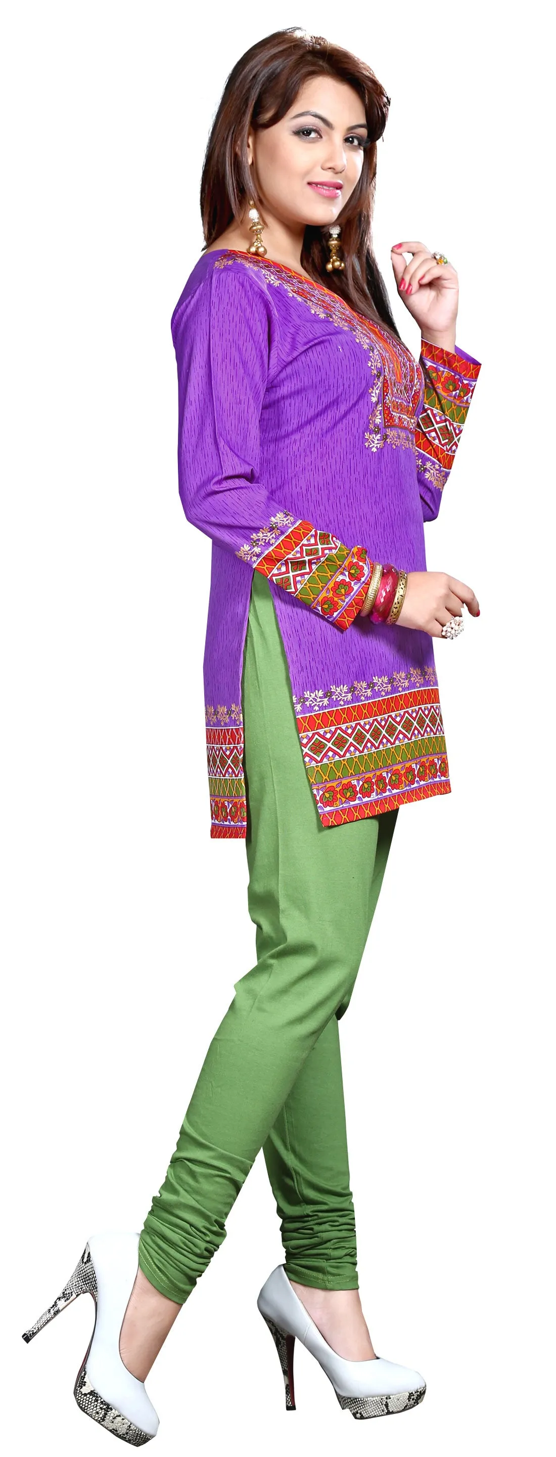 Elegant Purple India Kurtis – Stylish Short Kurti for Women