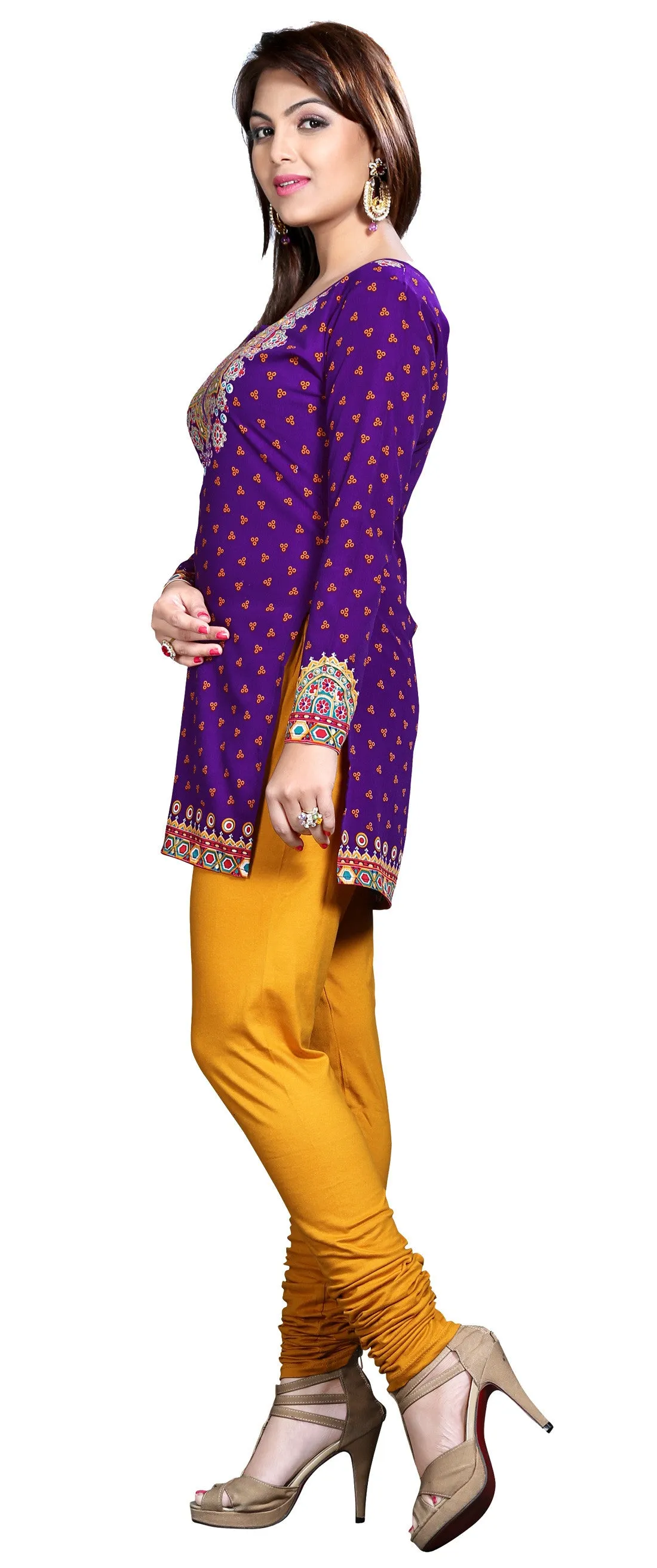 Elegant Purple Short Kurti for Women – Stylish Indian Kurti