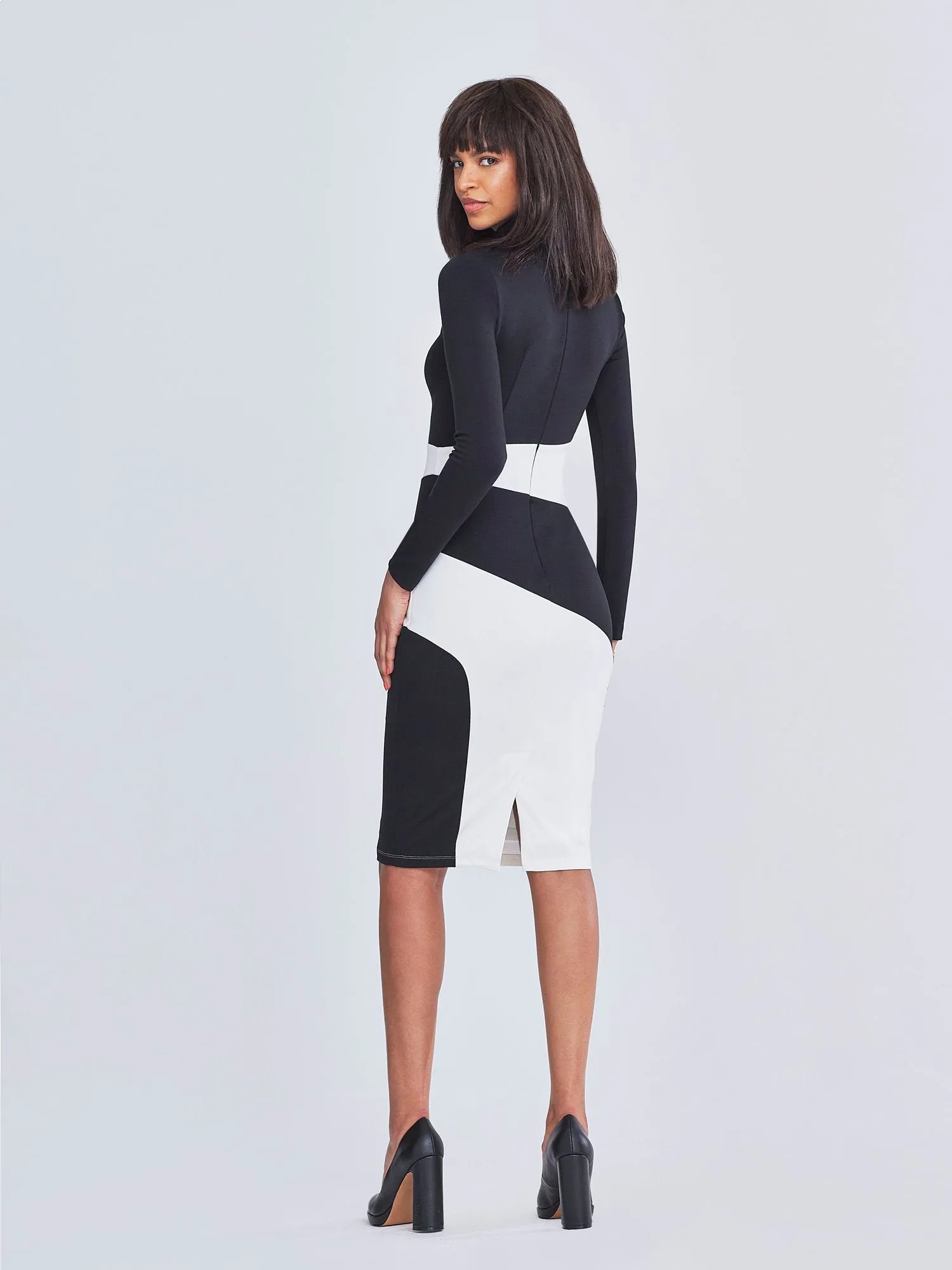 Ell Colorblock Cut-Out Dress