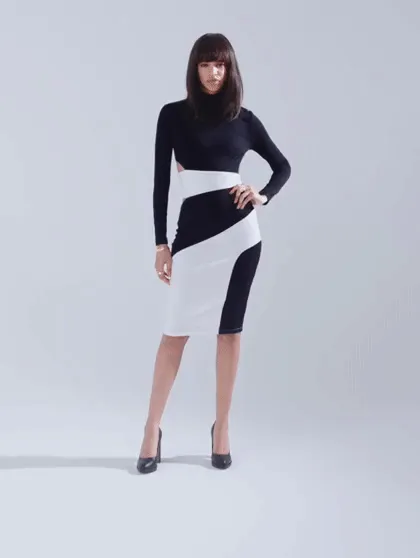 Ell Colorblock Cut-Out Dress