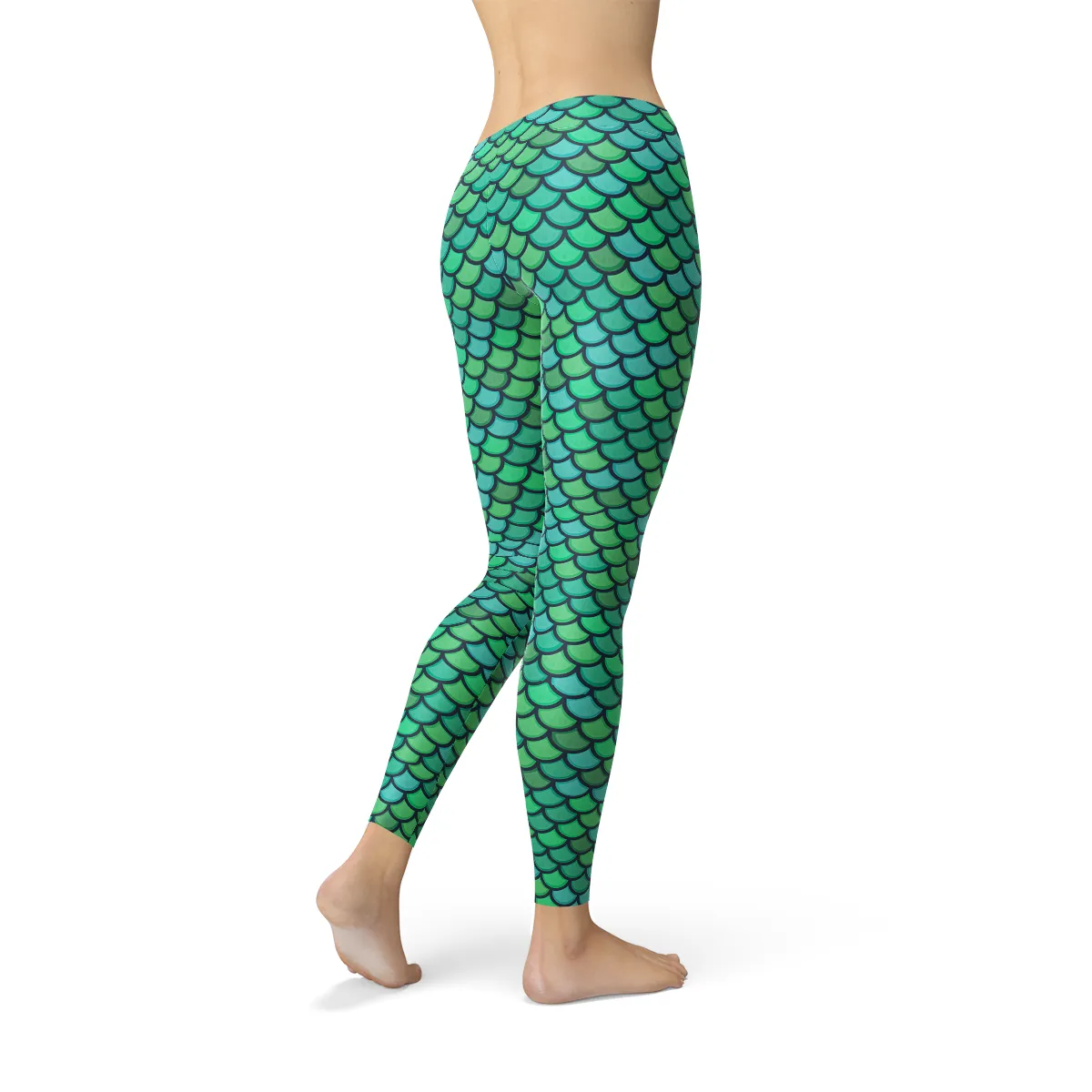 Enchanted Mermaid Forest Performance Leggings