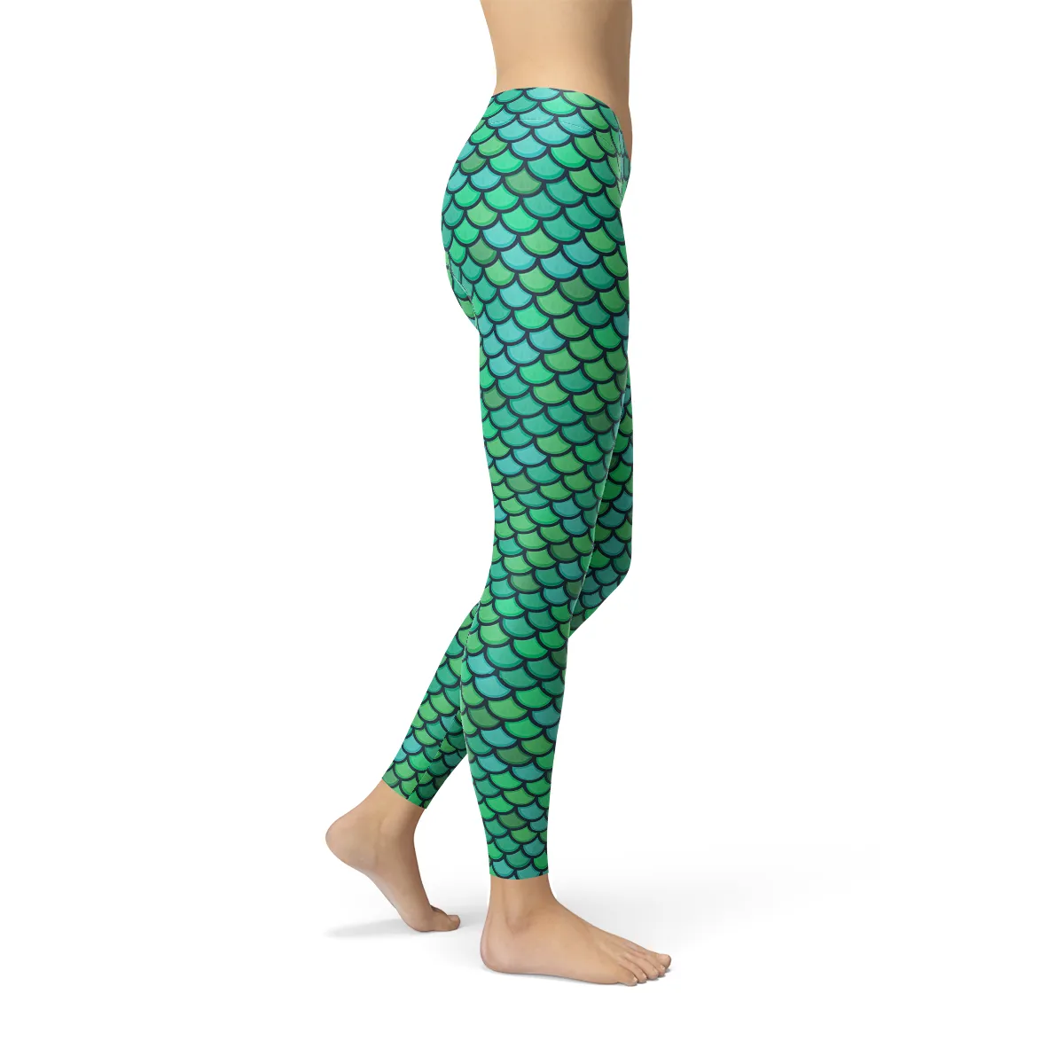 Enchanted Mermaid Forest Performance Leggings