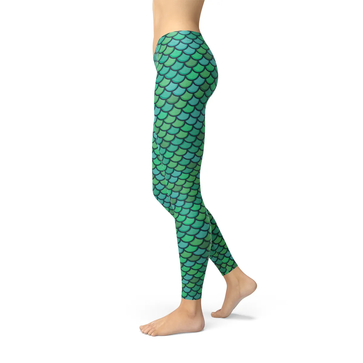 Enchanted Mermaid Forest Performance Leggings