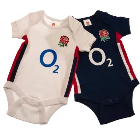 England RFU 2 Pack Bodysuit for 12-18 Months