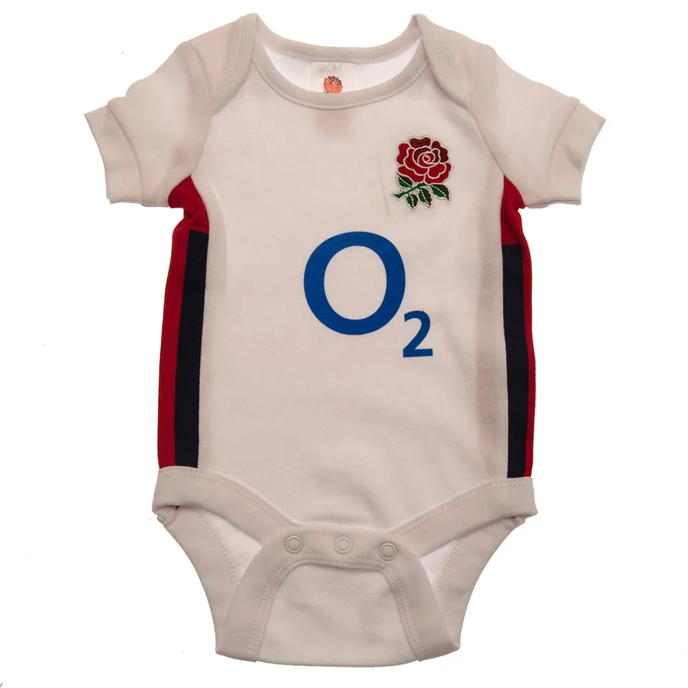 England RFU 2 Pack Bodysuit for 12-18 Months