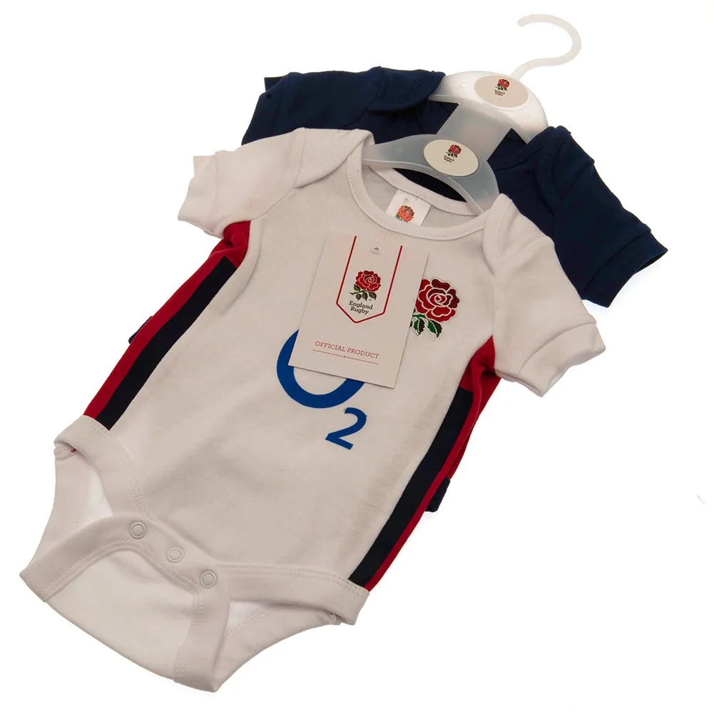 England RFU 2 Pack Bodysuit for 12-18 Months